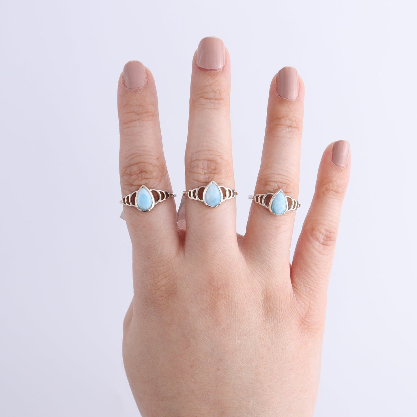One Larimar Ring | Mi Esperanza Minerals | Supplier of Crystals and Onyx