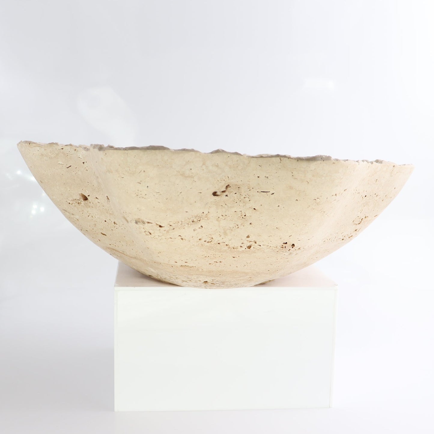 Mexican Travertine Bowl 14"