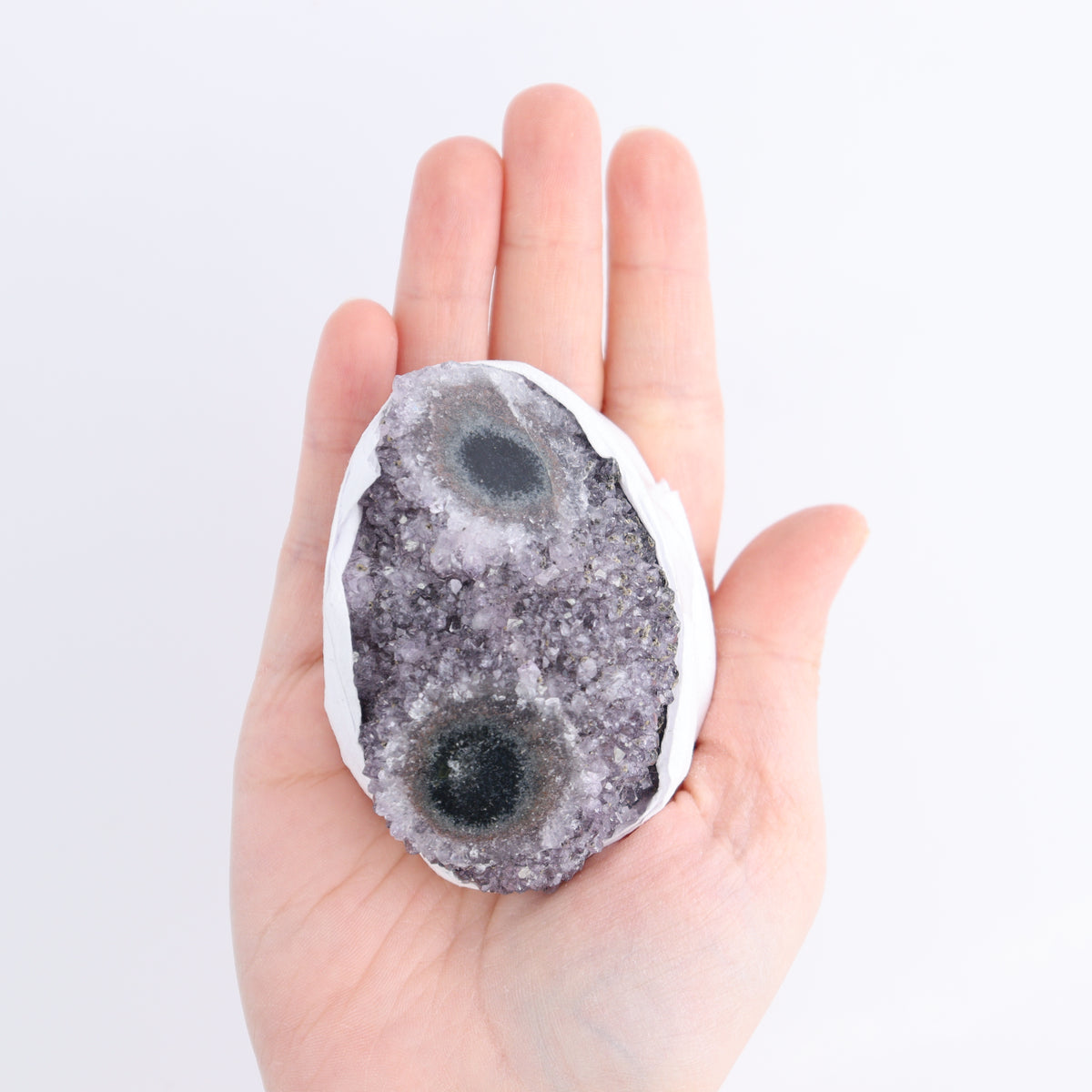 Uruguay Amethyst Clusters with "Eyes" Flat of 11 | Mi Esperanza Minerals | Supplier of Crystals and Onyx