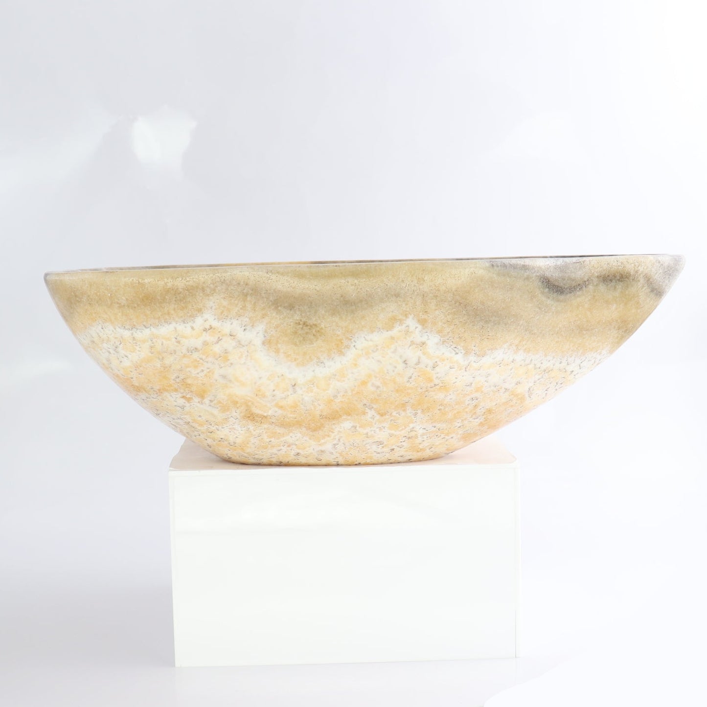 Mexican Onyx/Calcite Bowl 13"