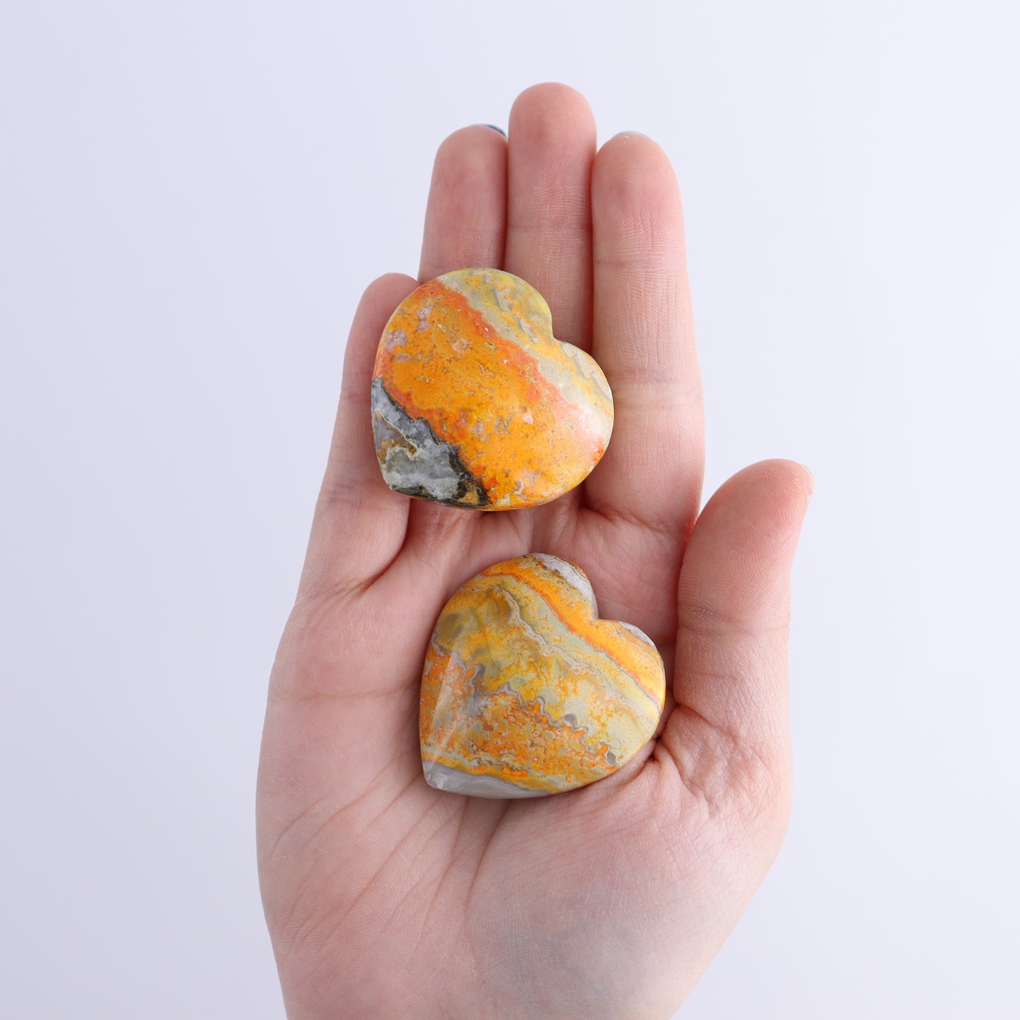 Bumblebee Jasper Hearts Set of 6 - Expert Wholesale and Supplier of Wholesale Crystals & Bulk Gemstones, Bumblebee Jasper, Hearts, jasper