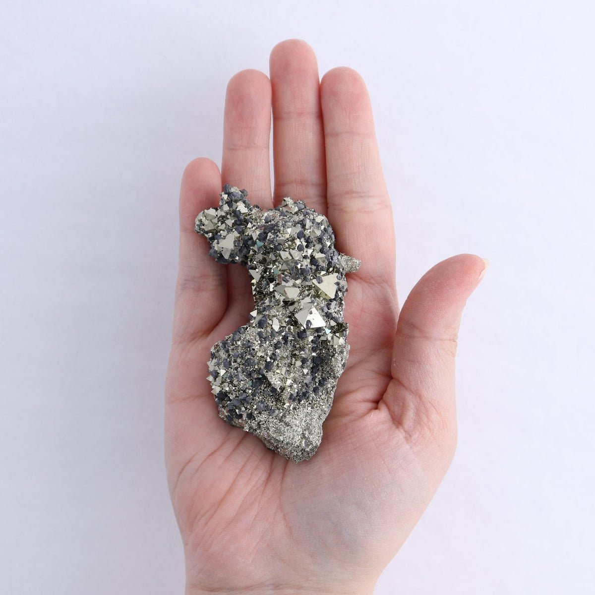 Pyrite Clusters Set of 4