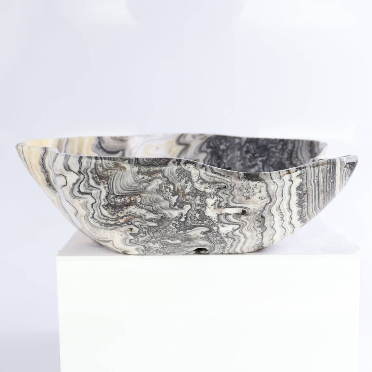Zebra Onyx Bowl | Mi Esperanza Minerals | Supplier of Crystals and Onyx