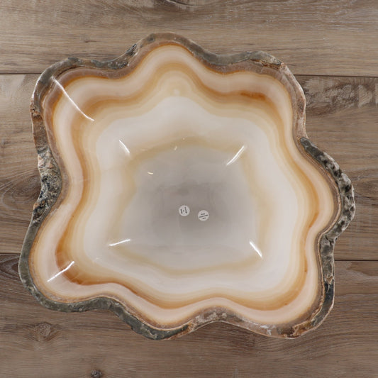 Mexican Onyx/Calcite Bowl 12"