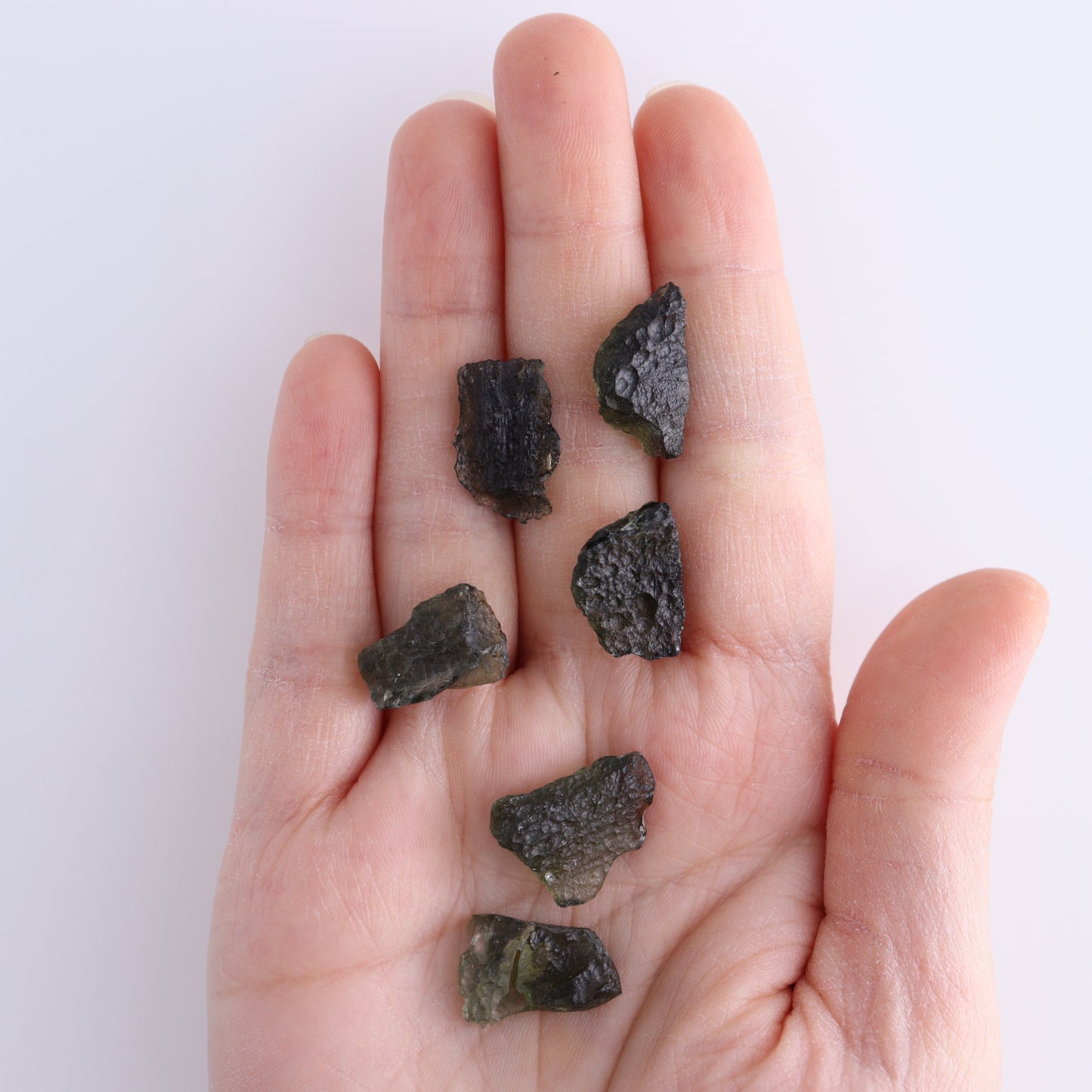 Moldavite Pieces Set of 6