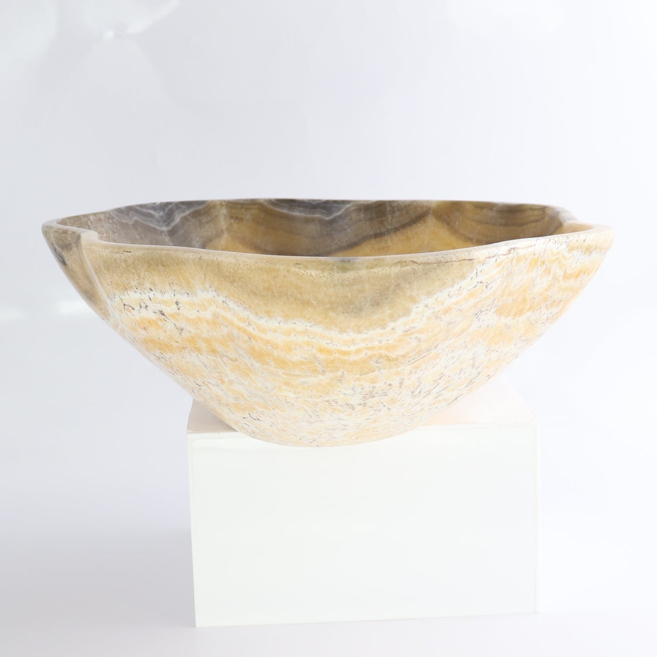 Mexican Onyx/Calcite Bowl 14"