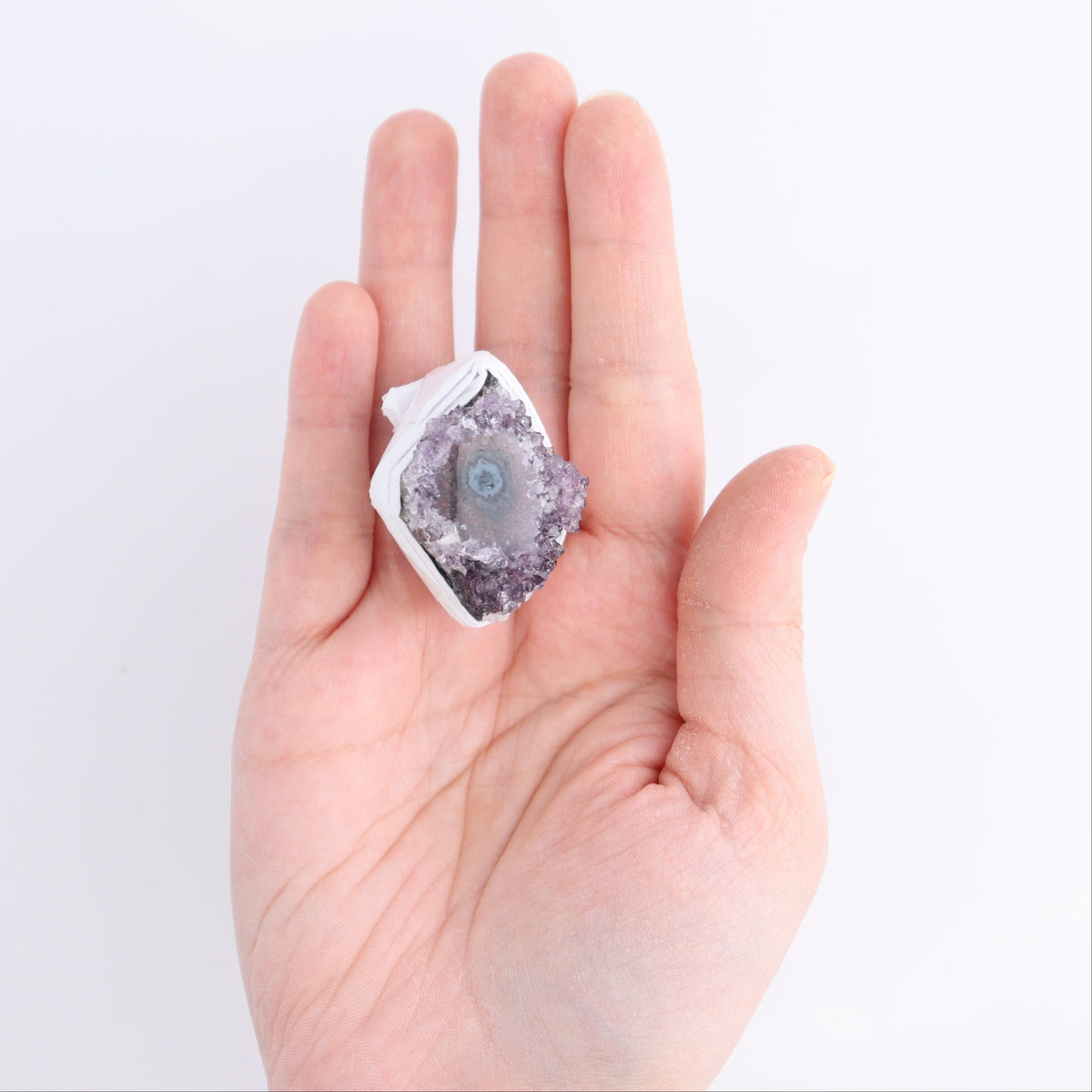 Uruguay Amethyst Clusters with "Eyes" Flat of 8 | Mi Esperanza Minerals | Supplier of Crystals and Onyx
