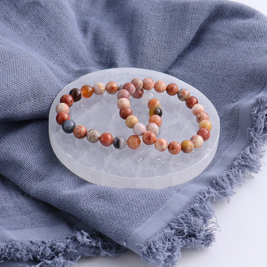 One Fossilized Coral Bracelet | Mi Esperanza Minerals | Supplier of Crystals and Onyx