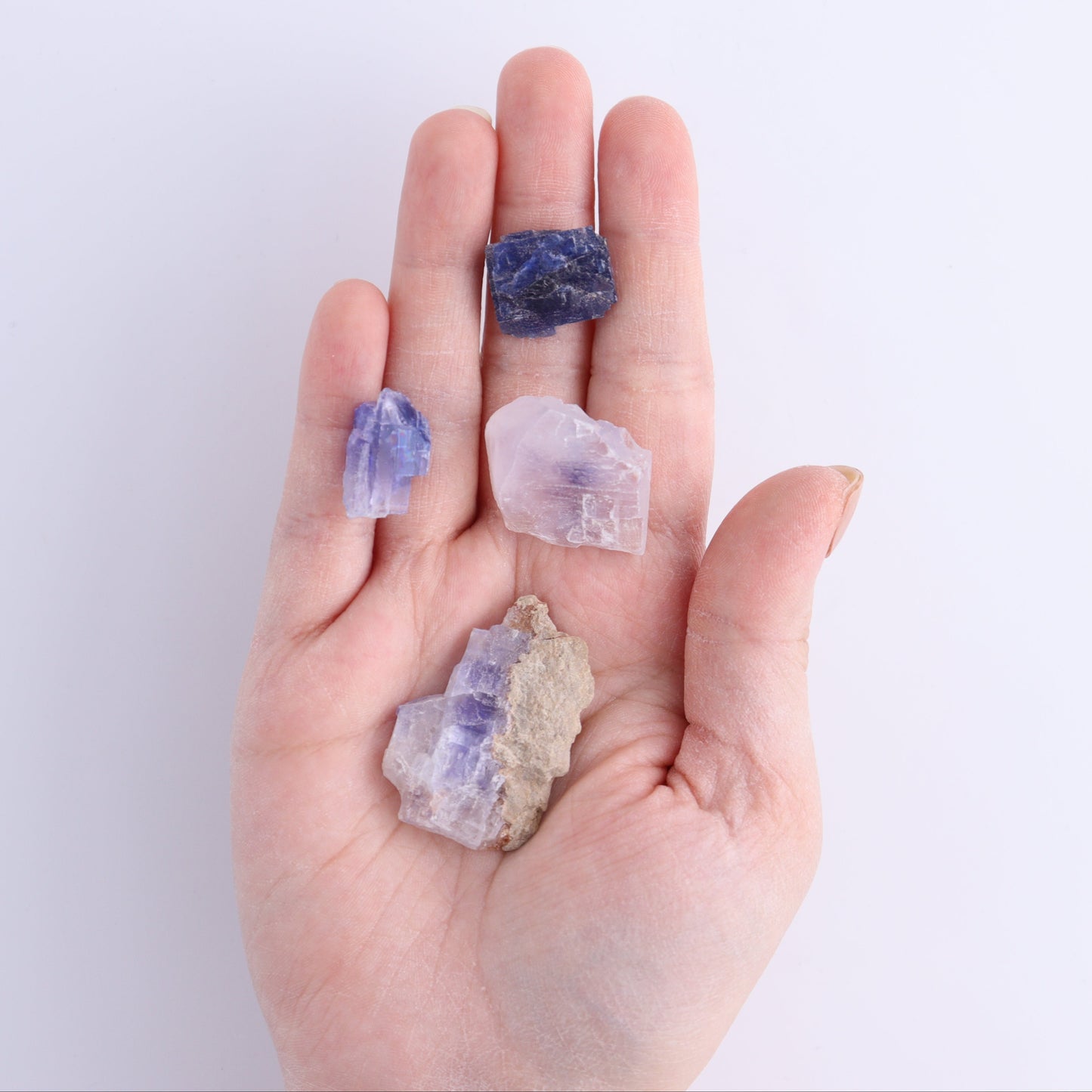 Canadian Blue Halite Rough Set of 9 - Expert Wholesale and Supplier of Wholesale Crystals & Bulk Gemstones, Blue Halite, Canada, Halite, Rough, Roughs