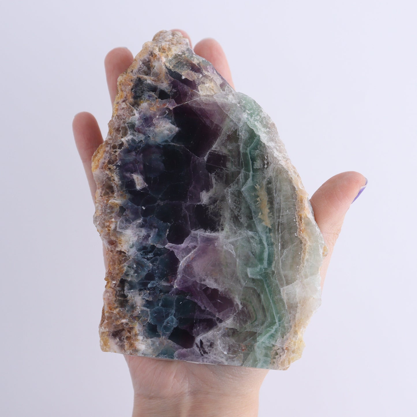 Fluorite Face Polished Set of 5 | Mi Esperanza Minerals | Supplier of Crystals and Onyx