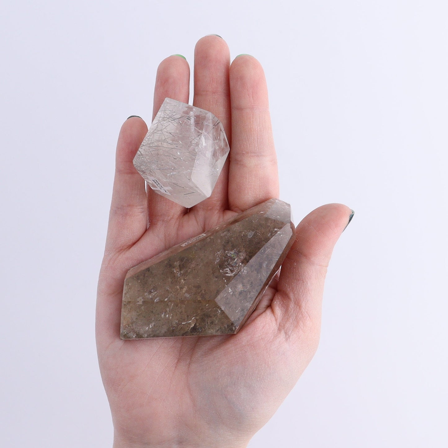 Rutiled Quartz Freeforms Set of 9 | Mi Esperanza Minerals | Supplier of Crystals and Onyx