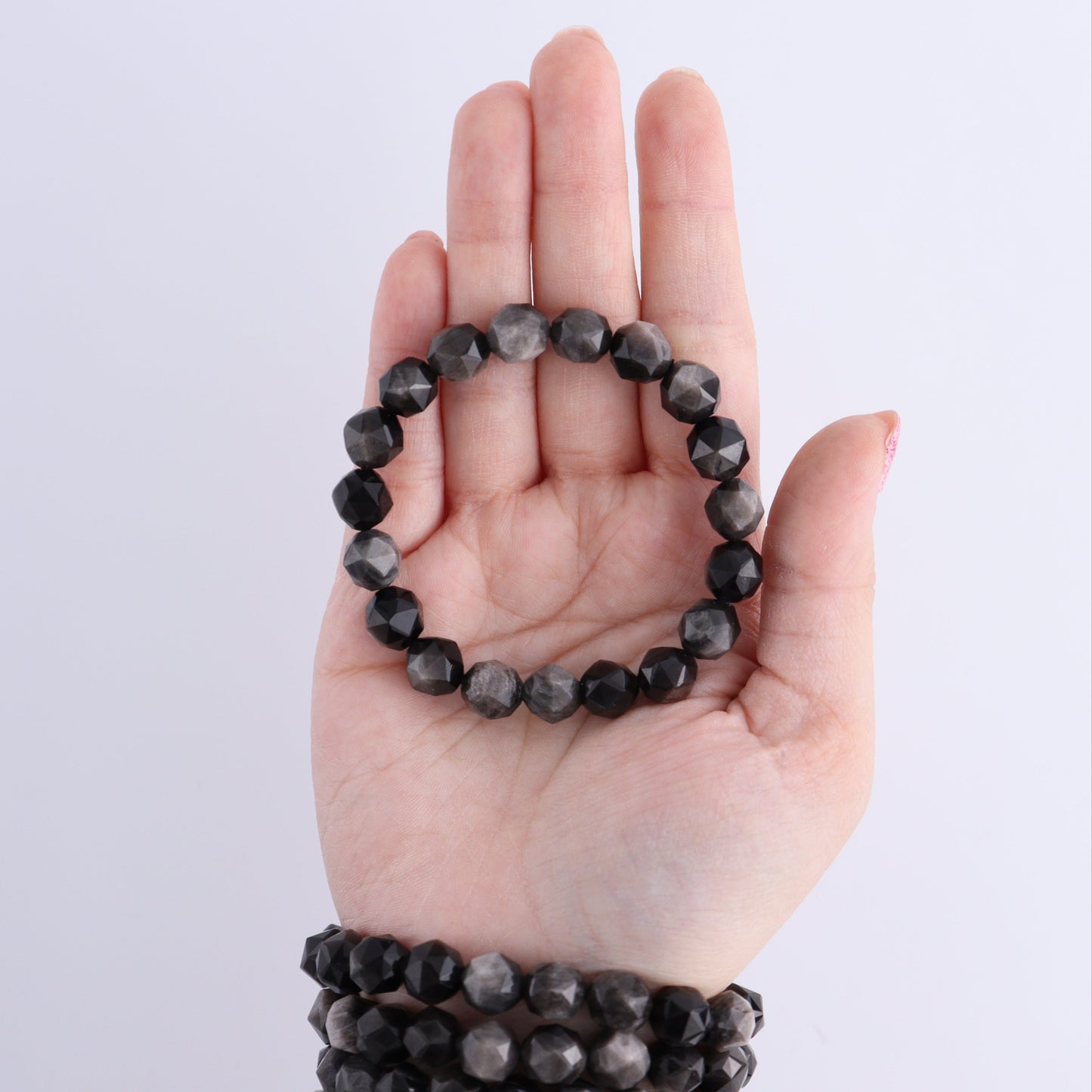 One Black Obsidian Bracelet | Mi Esperanza Minerals | Supplier of Crystals and Onyx