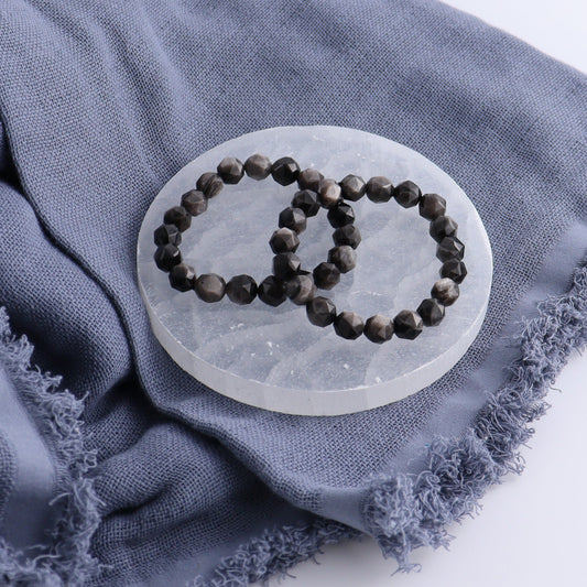 One Black Obsidian Bracelet | Mi Esperanza Minerals | Supplier of Crystals and Onyx