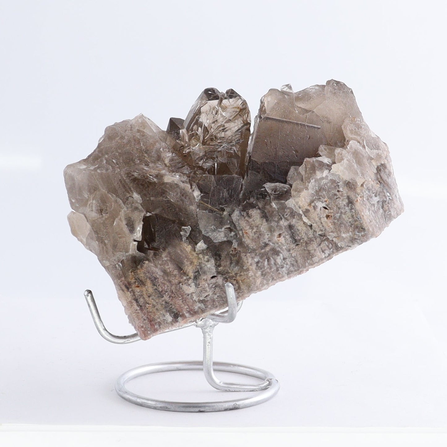 Smoky Quartz Clusters with Stand Set of 3 | Mi Esperanza Minerals | Supplier of Crystals and Onyx