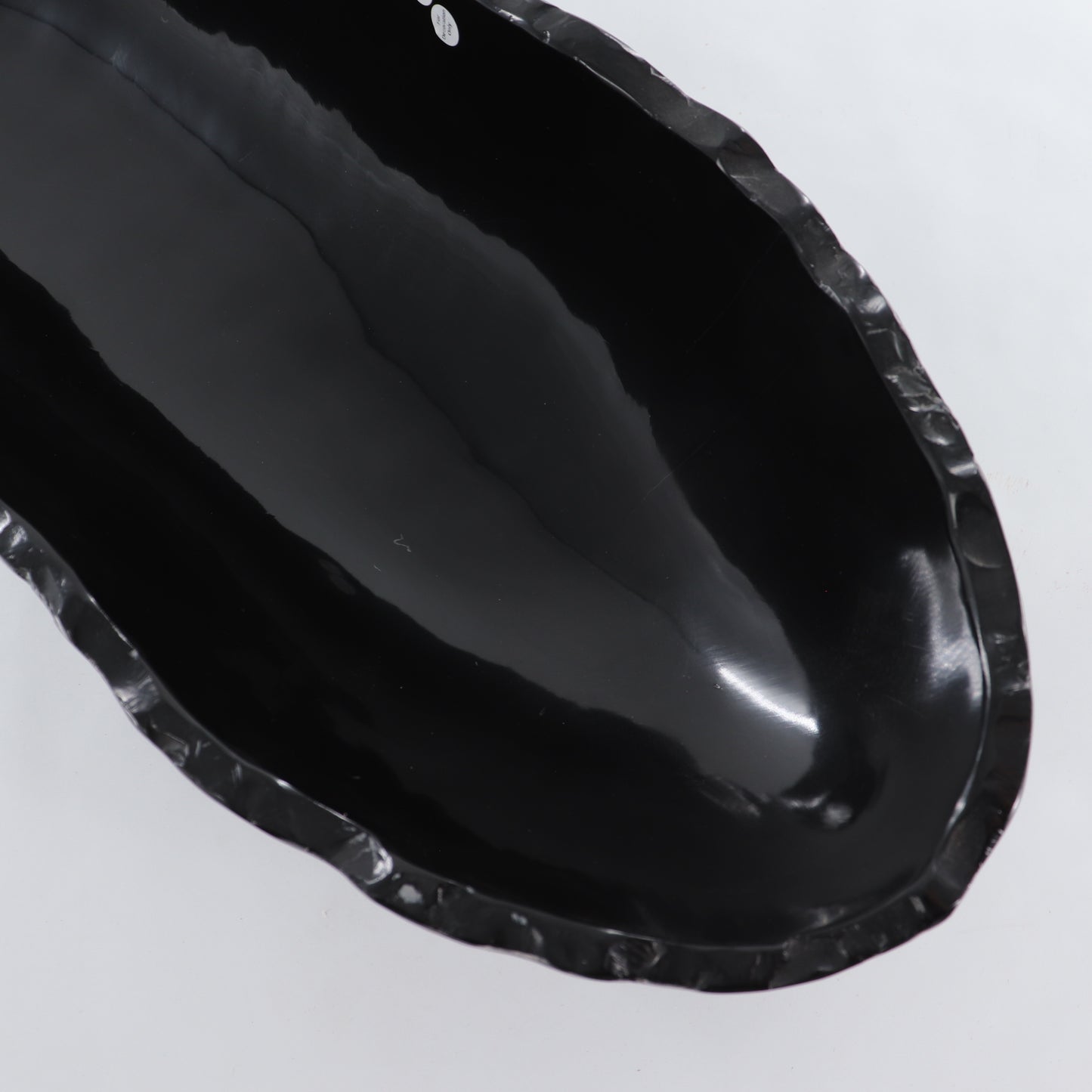 Black Marble Canoe Bowl 24" | Mi Esperanza Minerals | Supplier of Crystals and Onyx