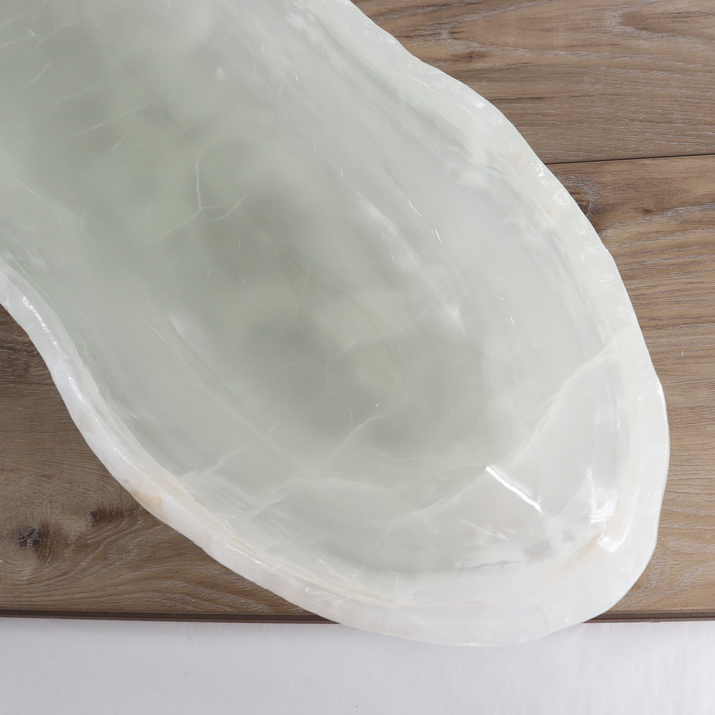 Mexican Onyx/Calcite Canoe Bowl