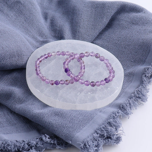 One Amethyst Faceted Bracelet | Mi Esperanza Minerals | Supplier of Crystals and Onyx