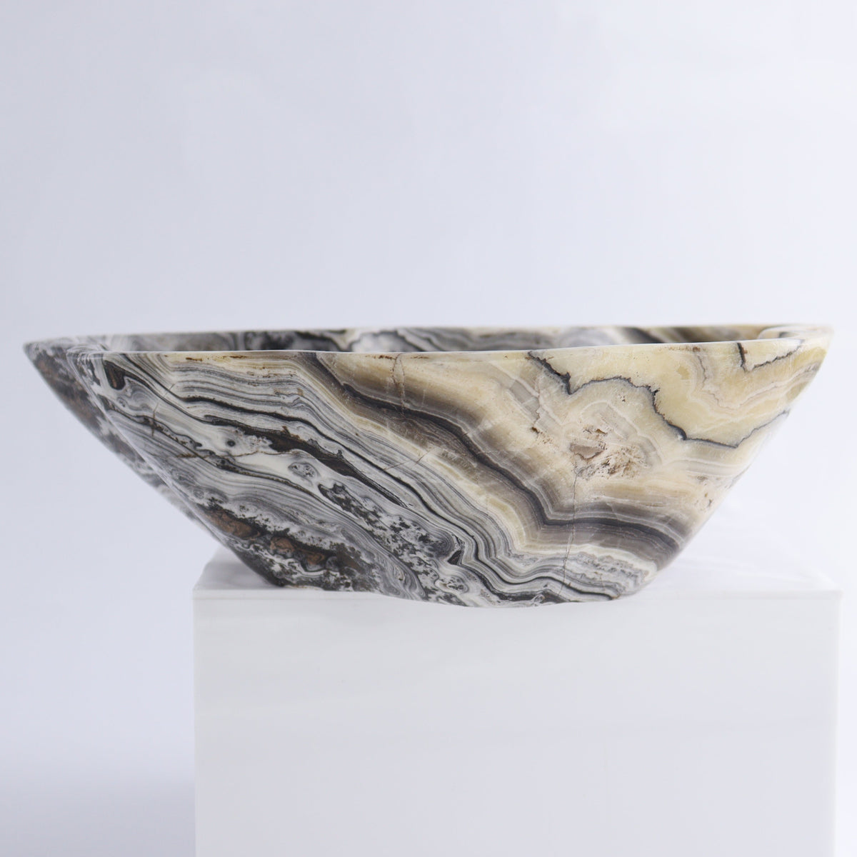 Zebra Onyx Bowl | Mi Esperanza Minerals | Supplier of Crystals and Onyx