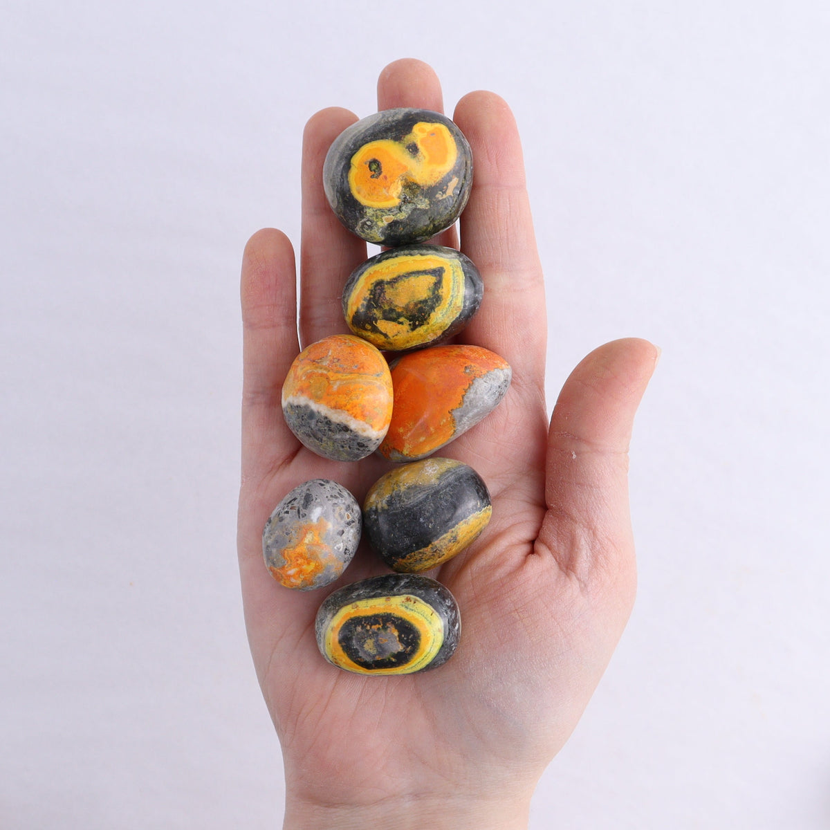 Bumble Bee Jasper Tumbles 1 kg Set | Mi Esperanza Minerals | Supplier of Crystals and Onyx