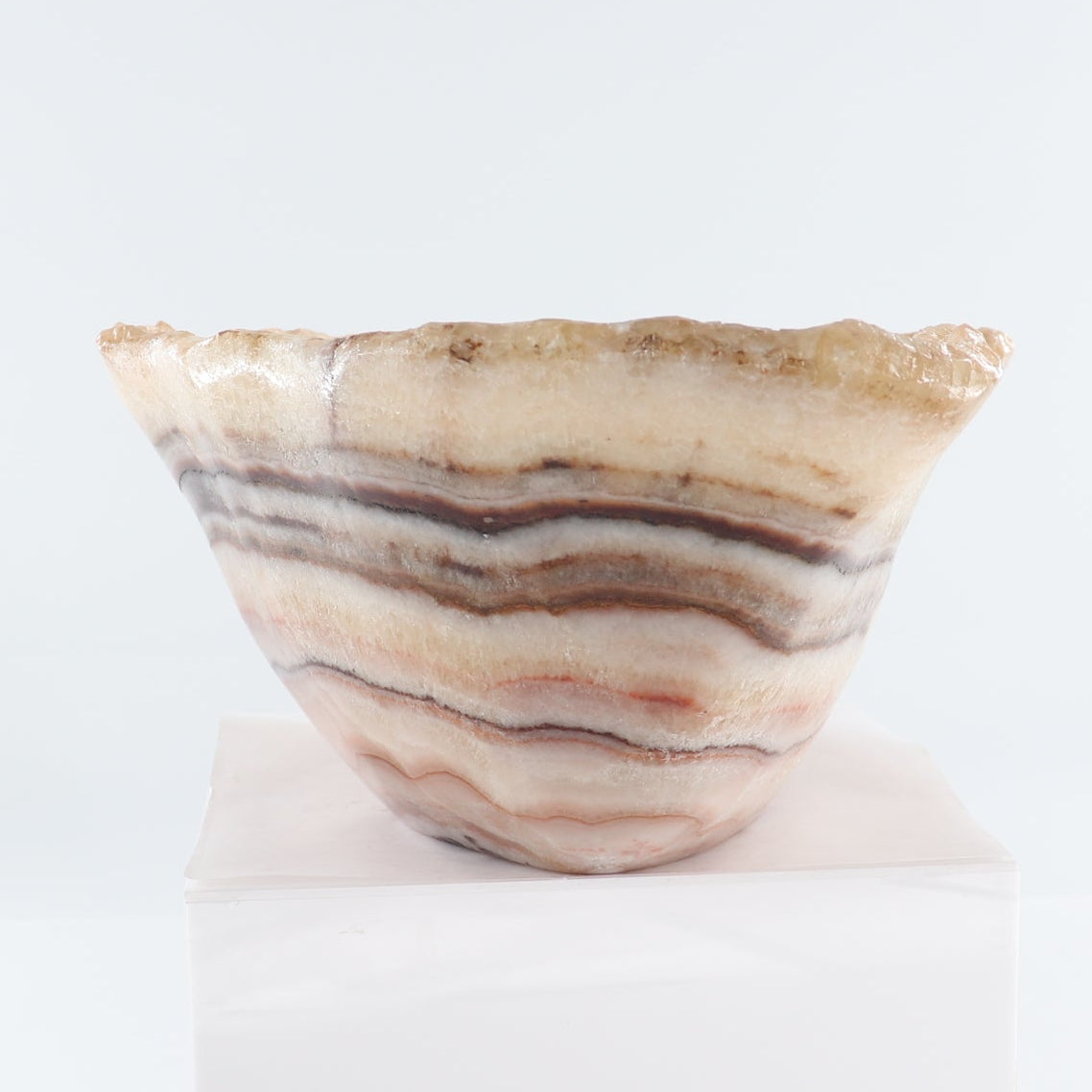 Mexican Onyx/Calcite Bowl 15"