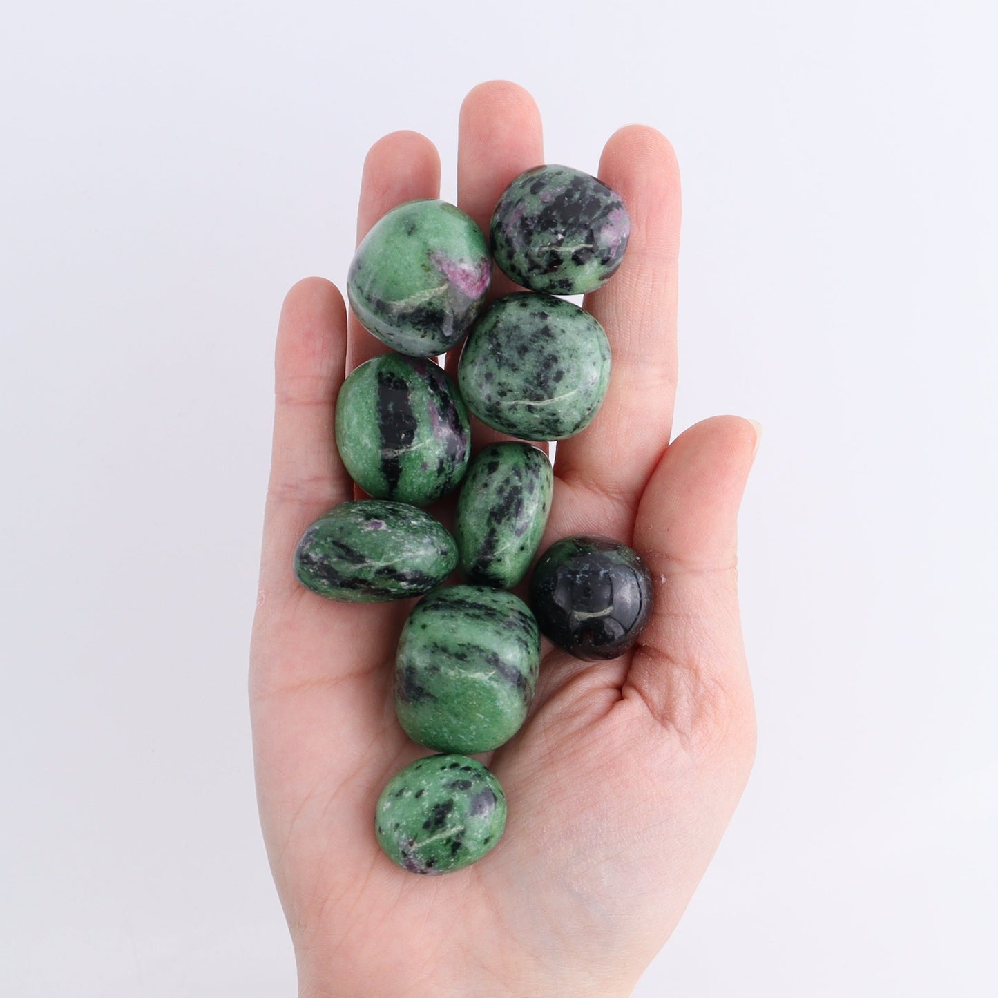 Ruby Zoisite Tumbles 1 kg Set | Mi Esperanza Minerals | Supplier of Crystals and Onyx
