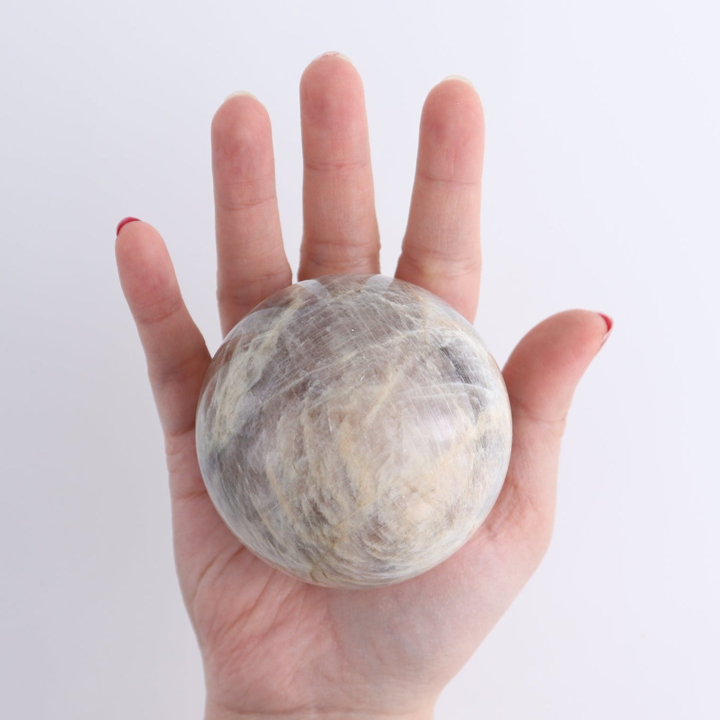 Sunstone-Moonstone Spheres Set of 3