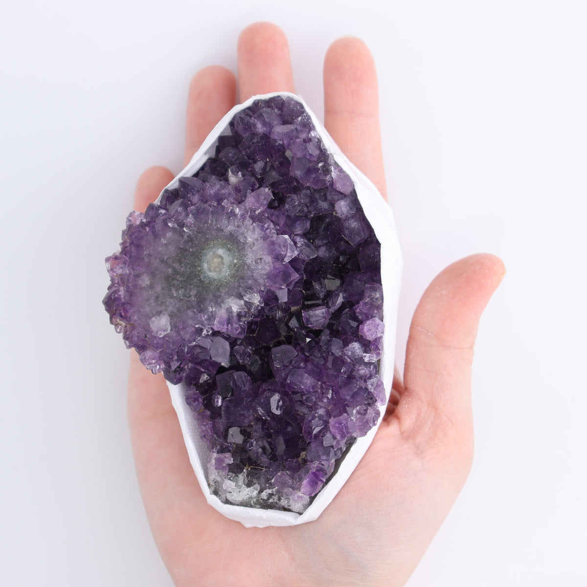 Uruguay Amethyst Clusters with "Eyes" Flat of 9 | Mi Esperanza Minerals | Supplier of Crystals and Onyx