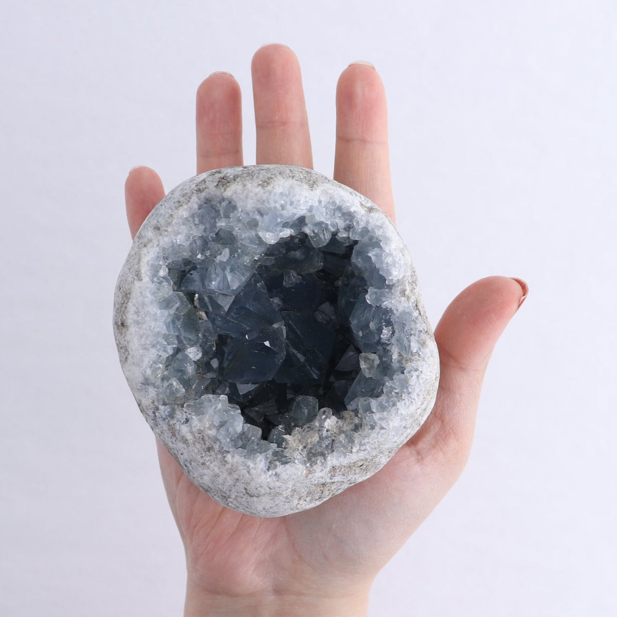 Celestite Clusters Set of 2