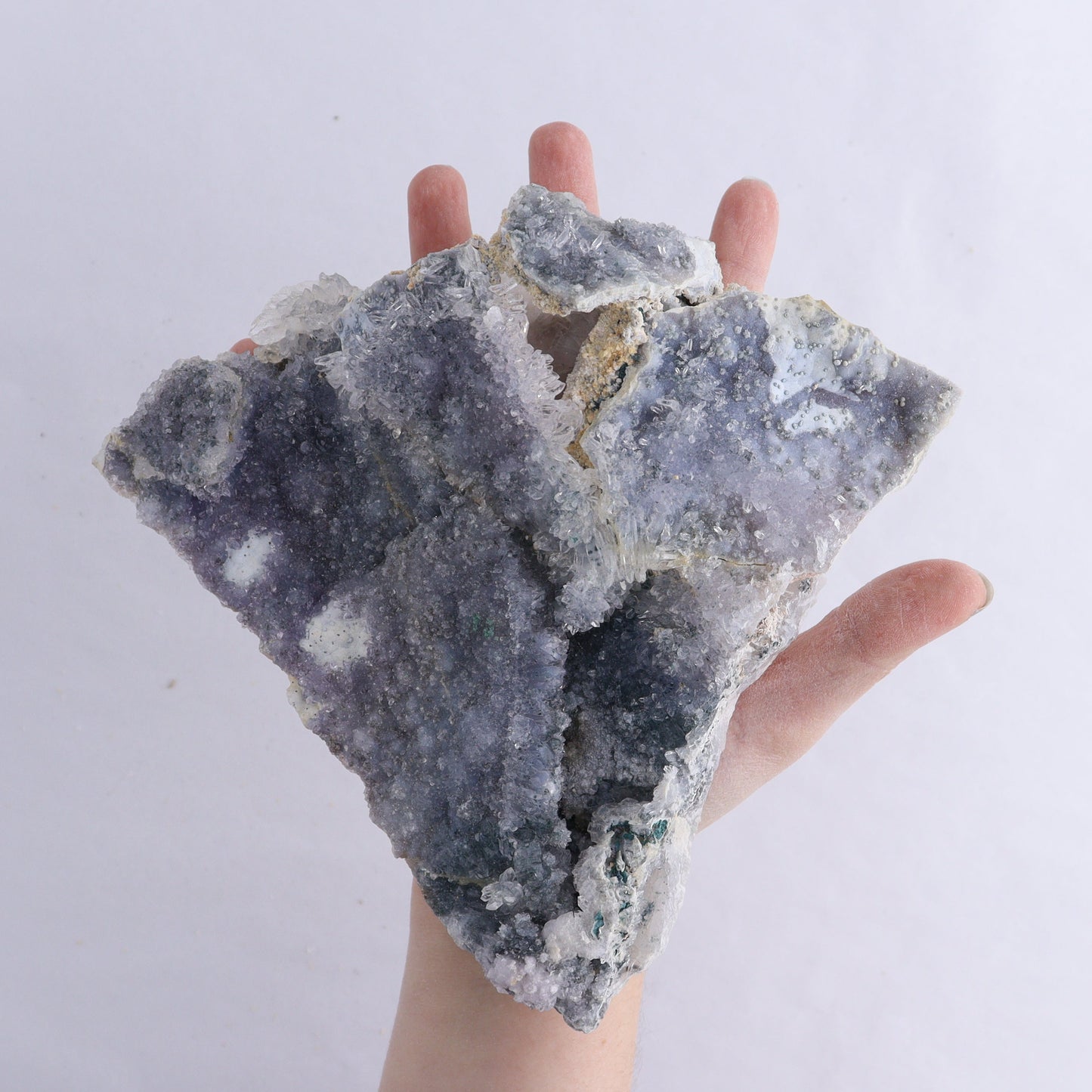 Amethyst Flower Clusters Set of 6