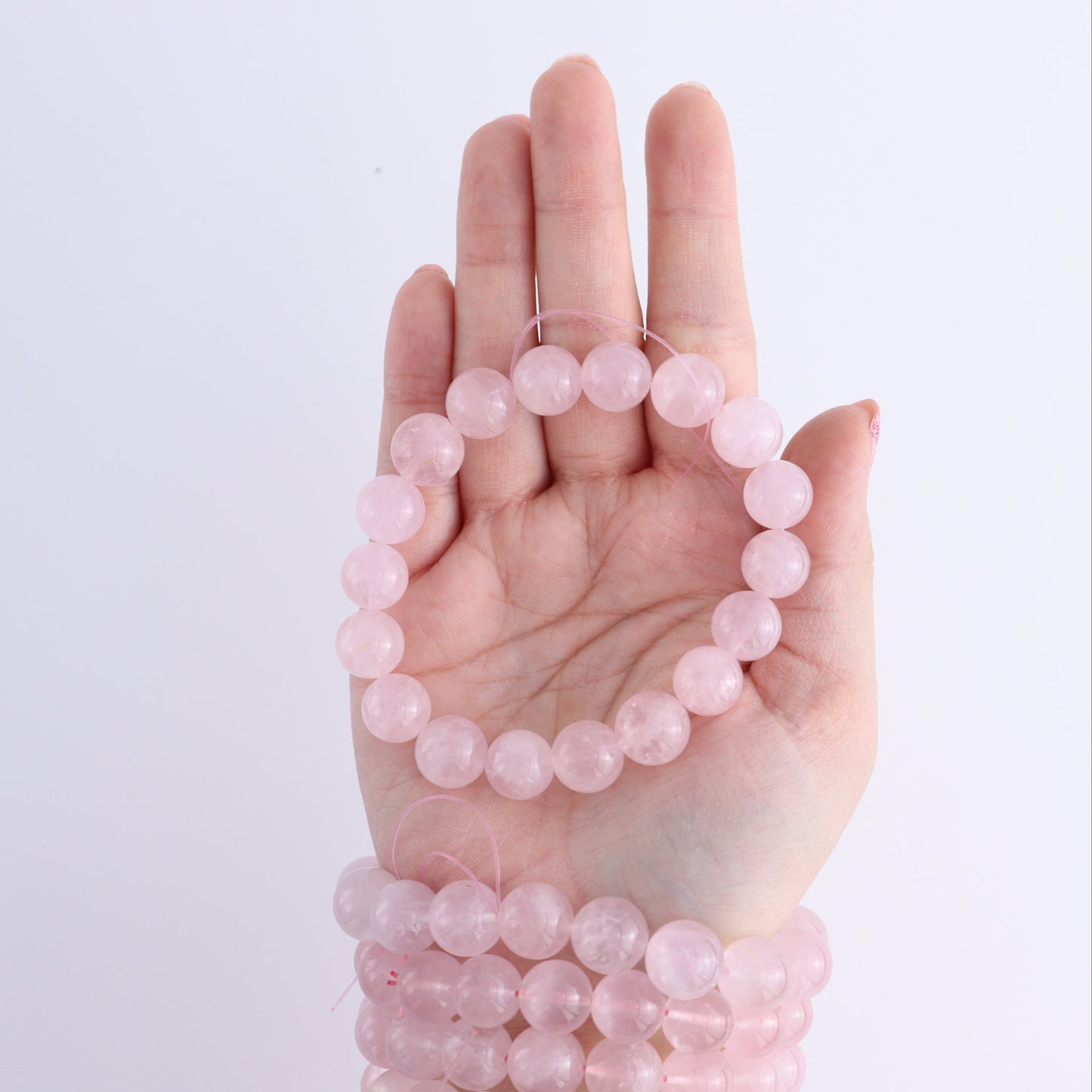 One Rose Quartz Bracelet | Mi Esperanza Minerals | Supplier of Crystals and Onyx