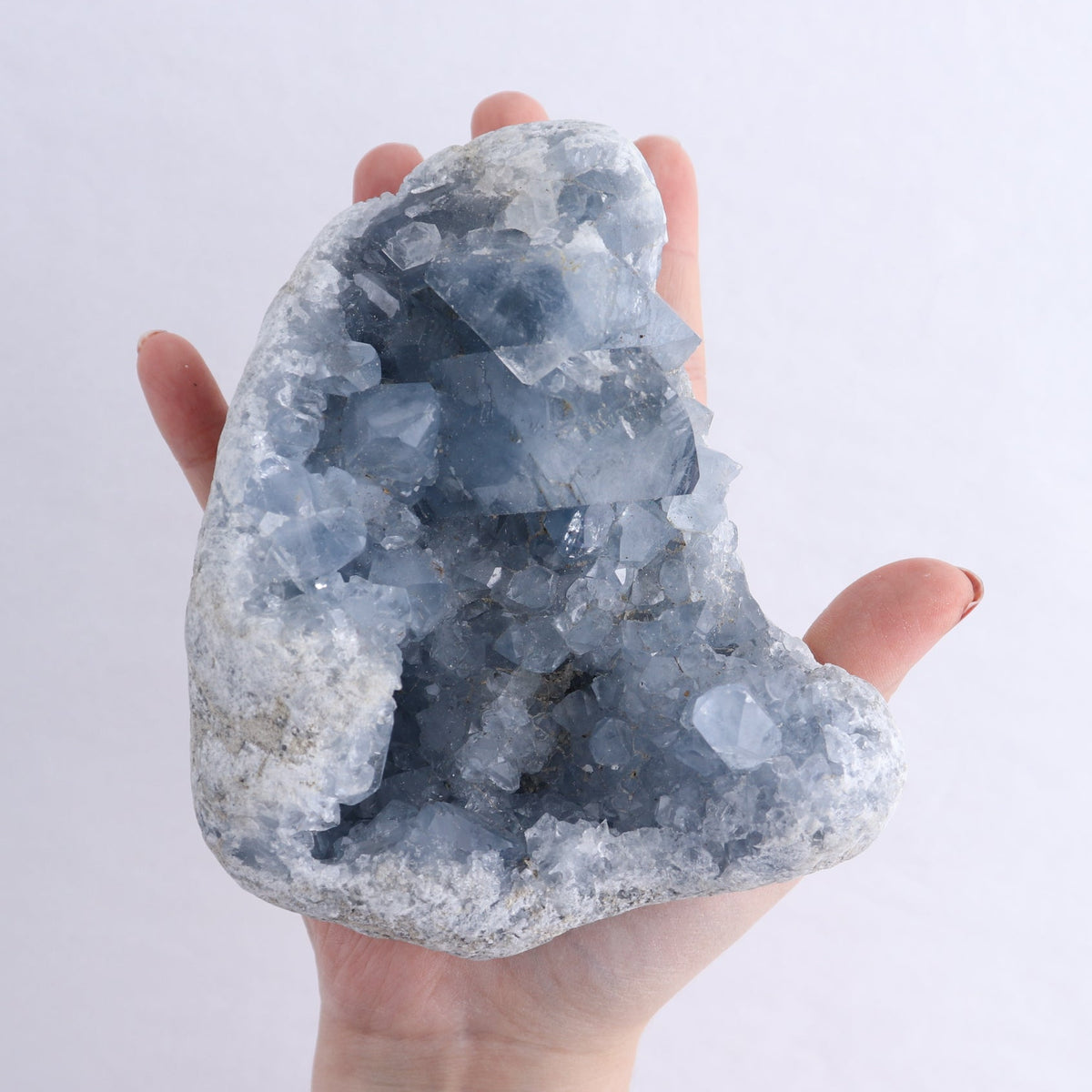 Celestite Clusters Set of 2