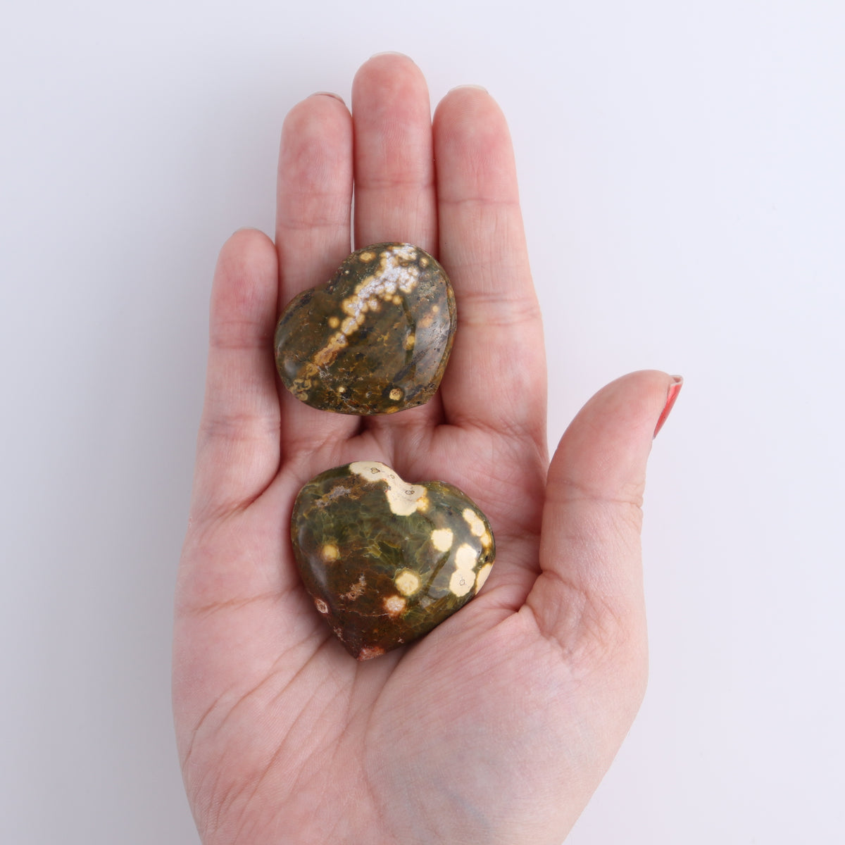 Ocean Jasper Hearts Set of 10