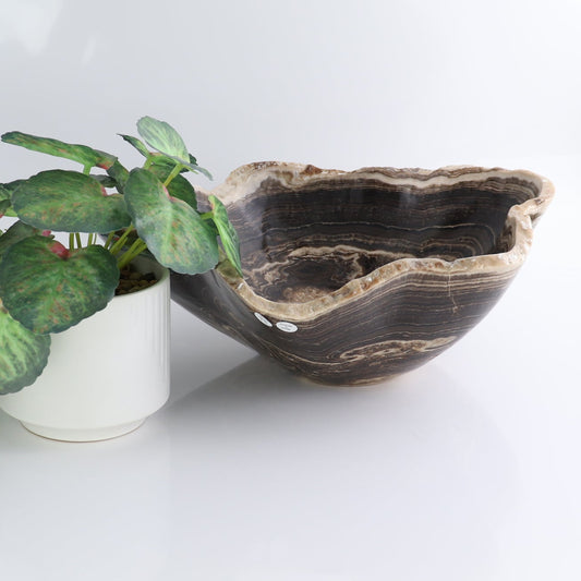 Mexican Onyx/Calcite Bowl 14"