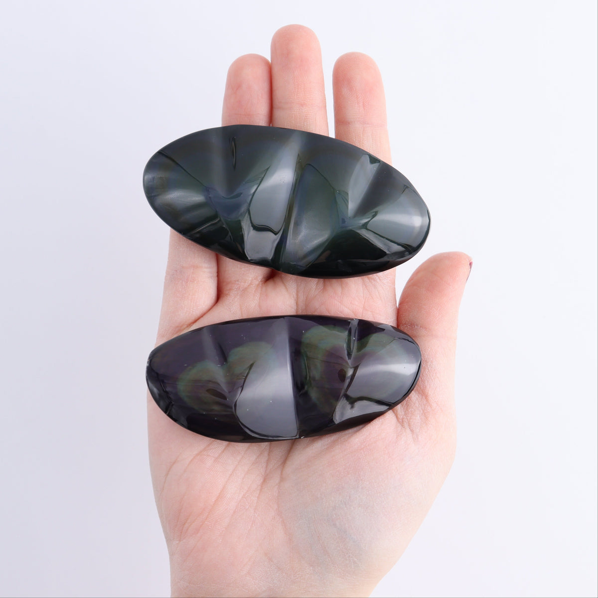 Rainbow Obsidian Heart Pairs Set of 3 | Mi Esperanza Minerals | Supplier of Crystals and Onyx