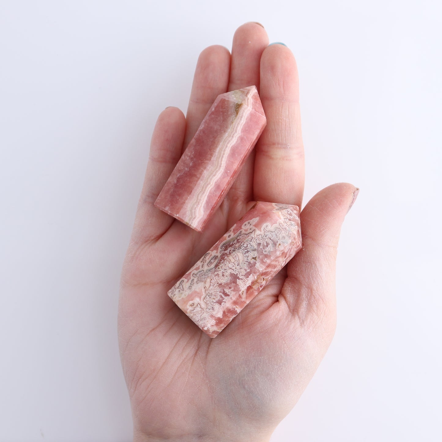 Rhodochrosite Towers Set of 3