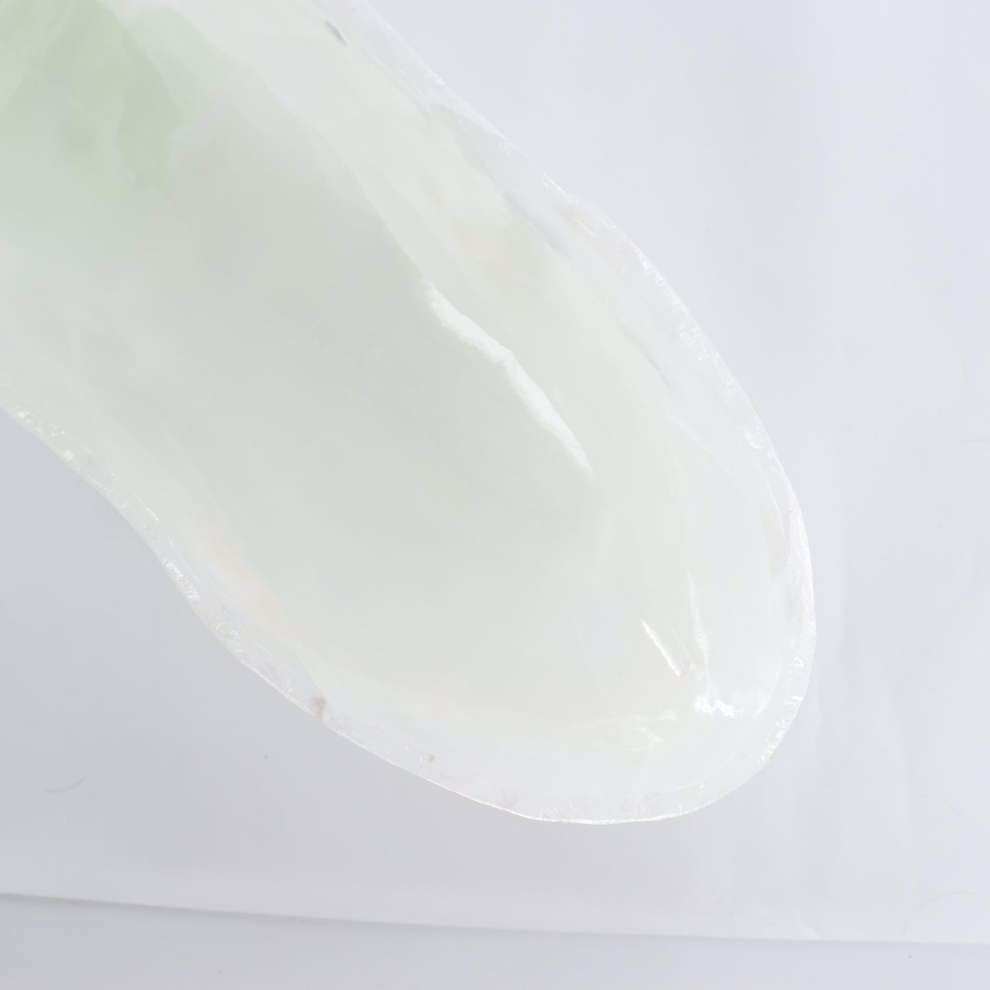 Mexican Onyx/Calcite Canoe Bowl 32" | Mi Esperanza Minerals | Supplier of Crystals and Onyx