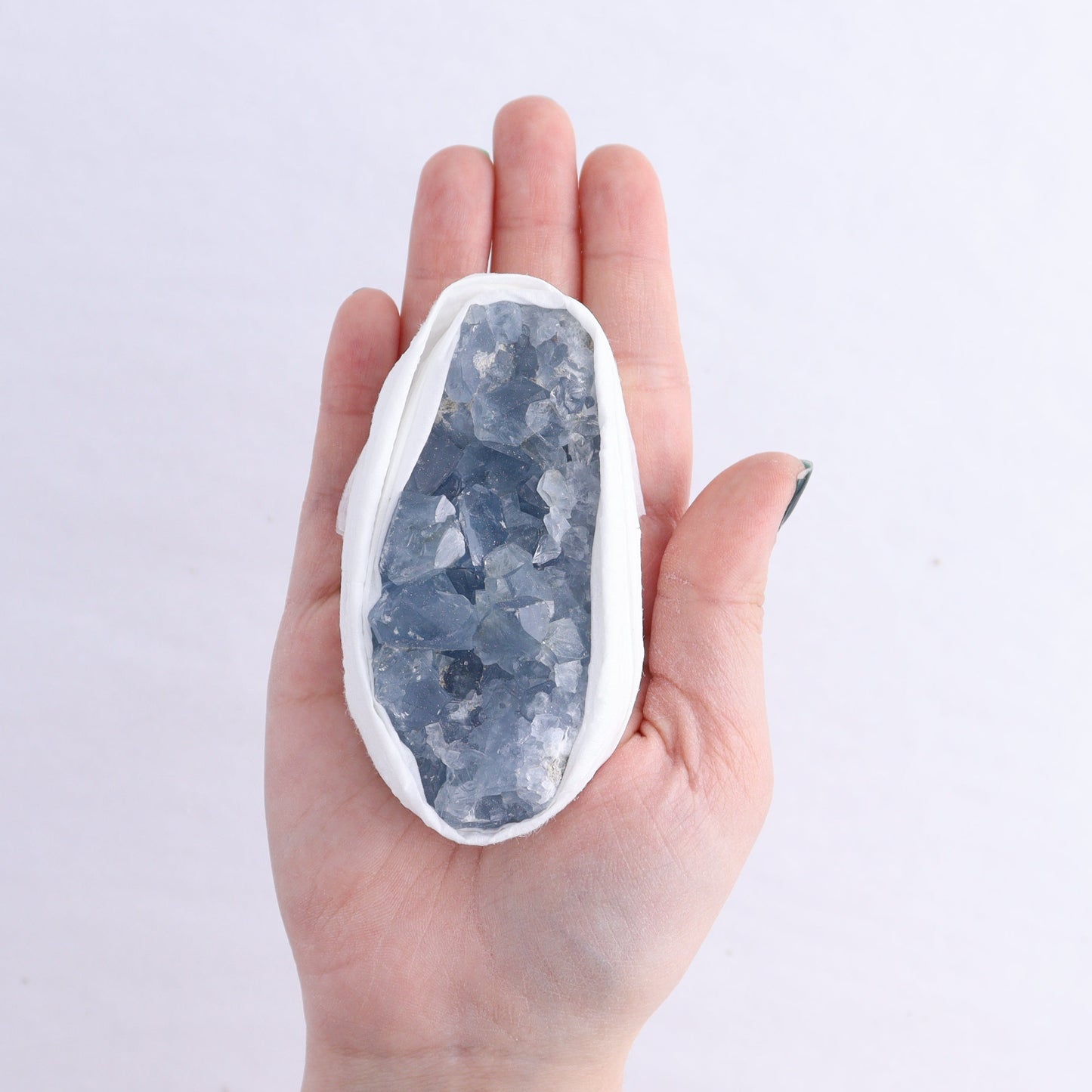 Celestite Clusters Set of 18 | Mi Esperanza Minerals | Supplier of Crystals and Onyx