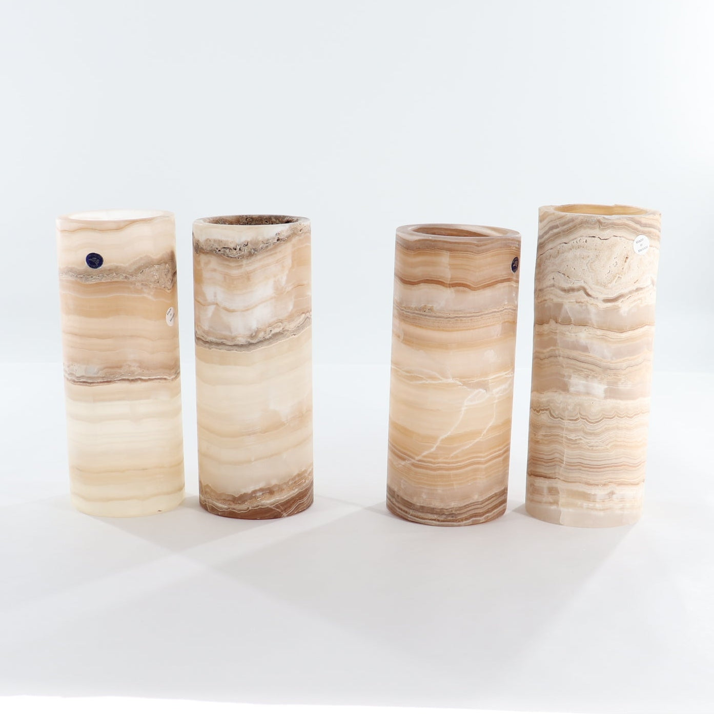 One Honey Polish Onyx Lamp Pair Blind