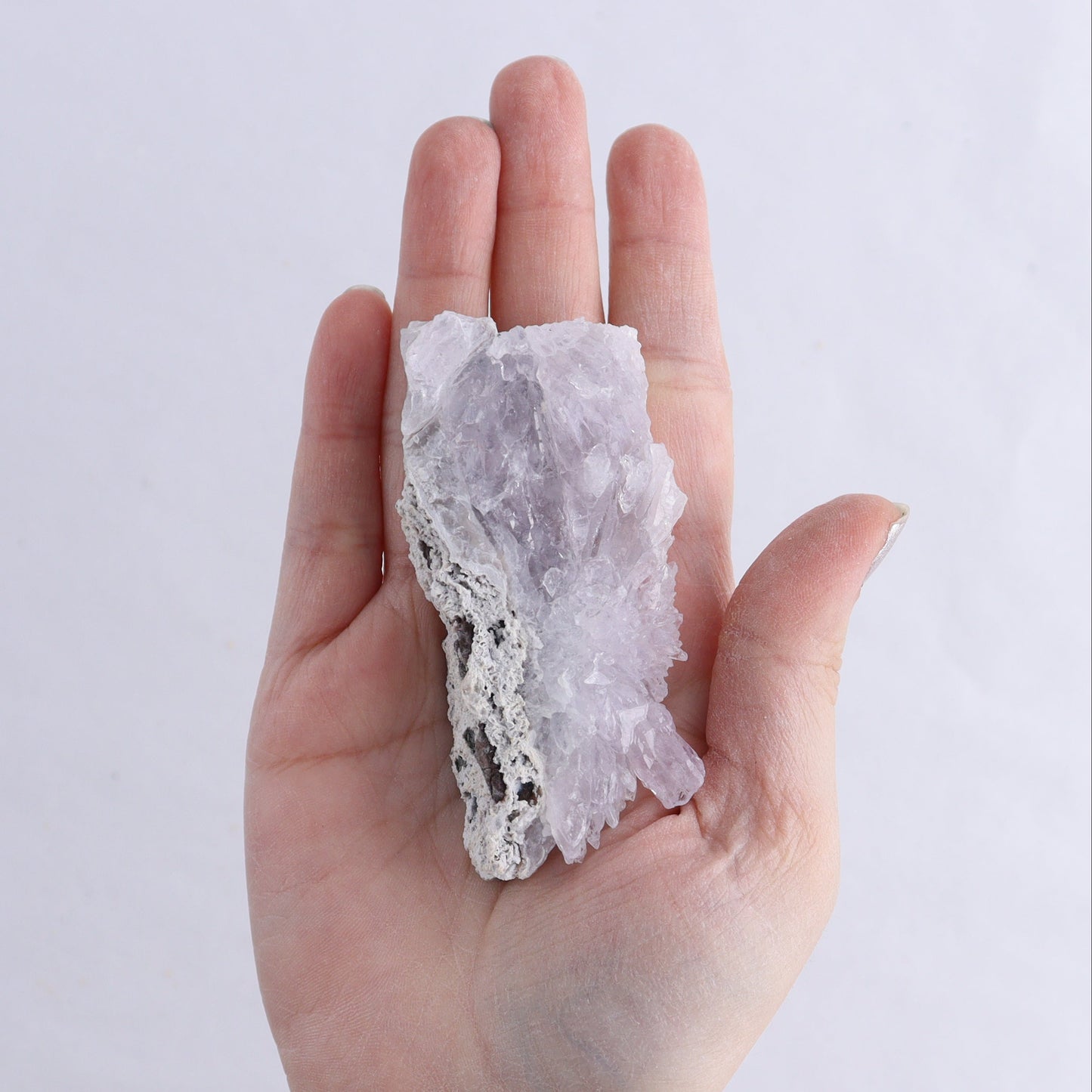 Amethyst Flower Clusters Set of 5