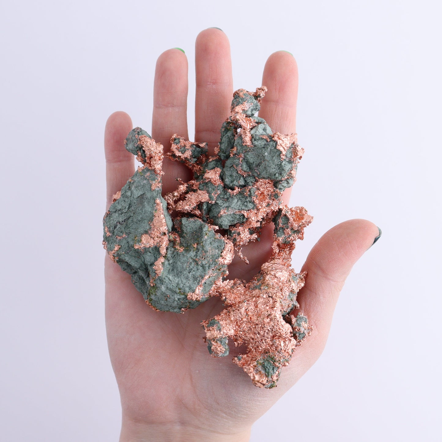 Native Copper Flat of 6 | Mi Esperanza Minerals | Supplier of Crystals and Onyx