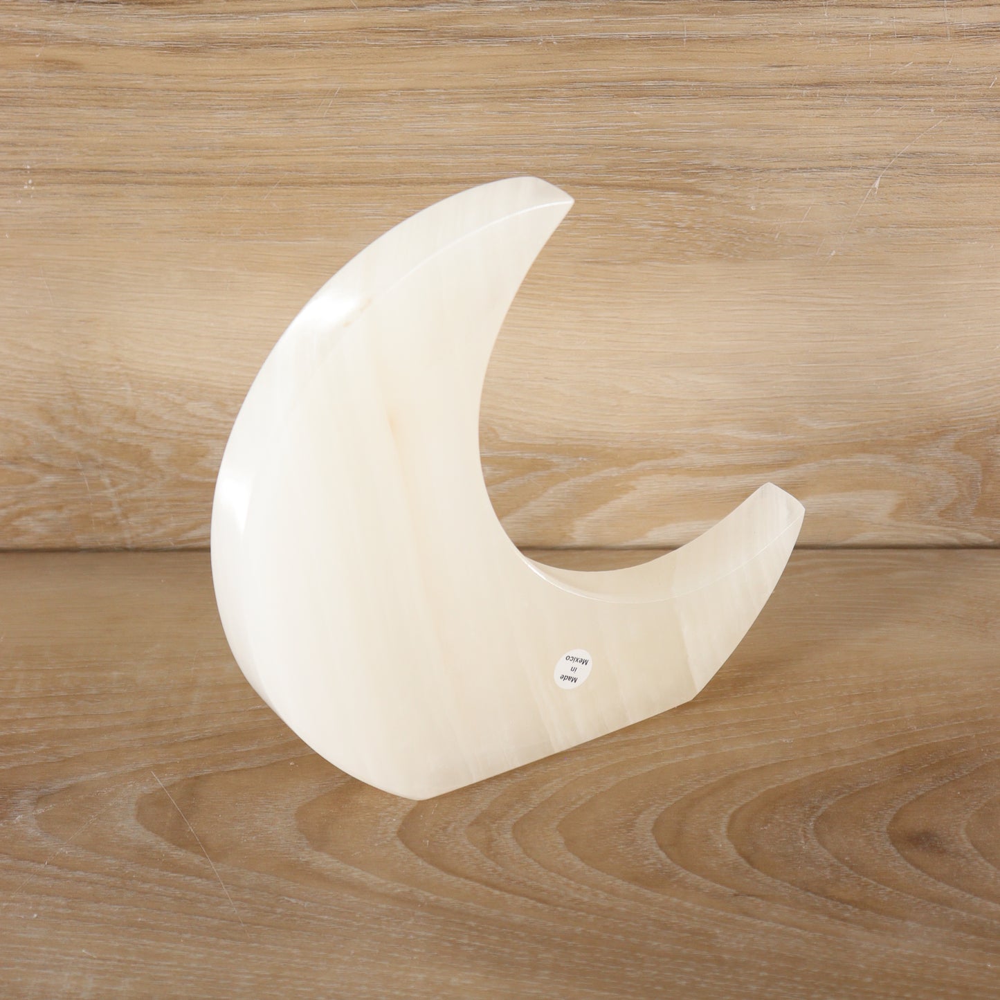 One White Onyx Moon | Mi Esperanza Minerals | Supplier of Crystals and Onyx
