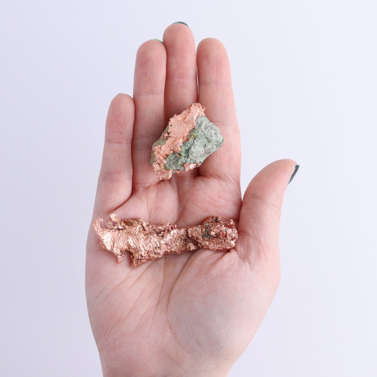 Native Copper Flat of 35 | Mi Esperanza Minerals | Supplier of Crystals and Onyx