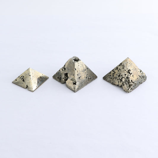 Pyrite Pyramids Set of 7