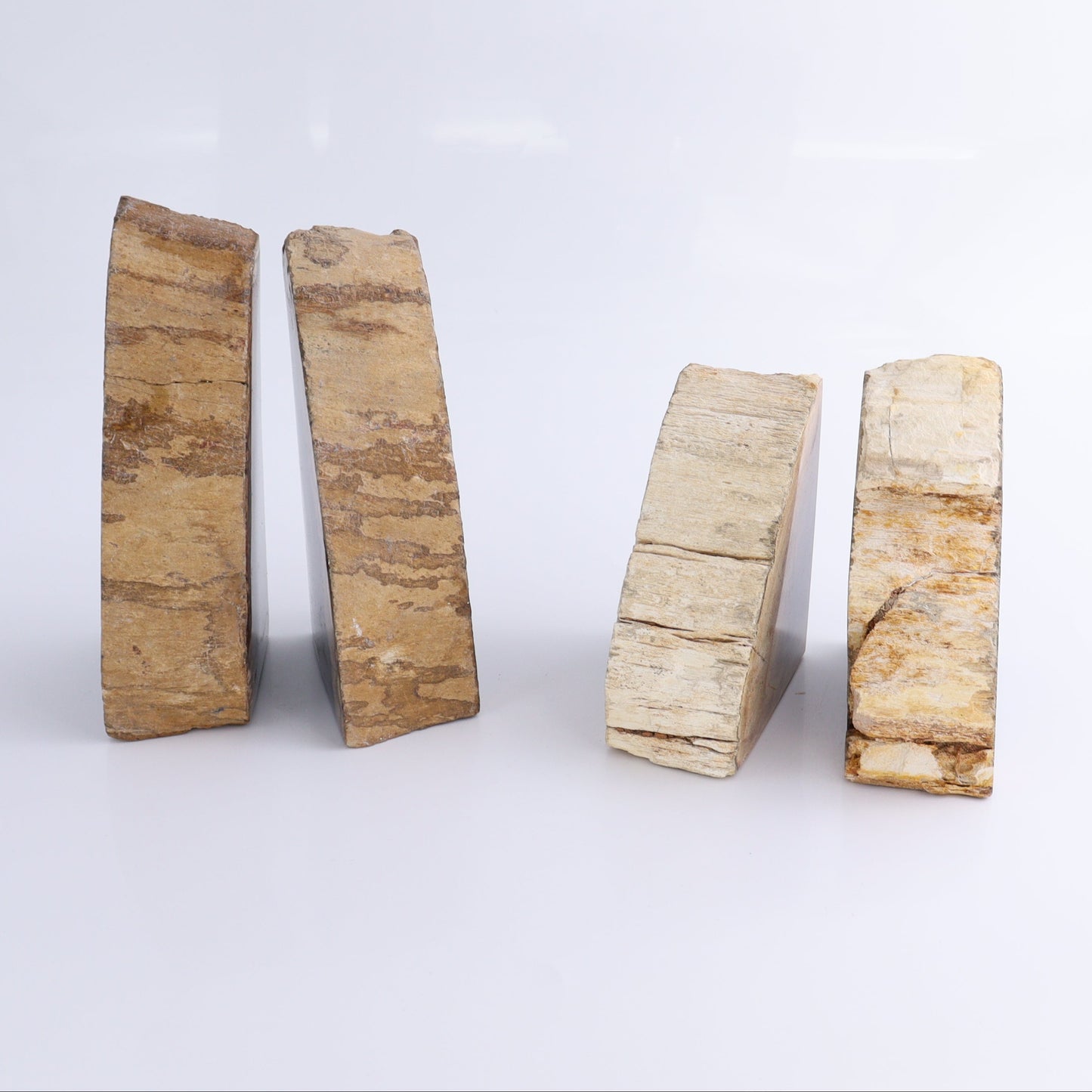 One Pair of Black Petrified Wood Bookends | Mi Esperanza Minerals | Supplier of Crystals and Onyx