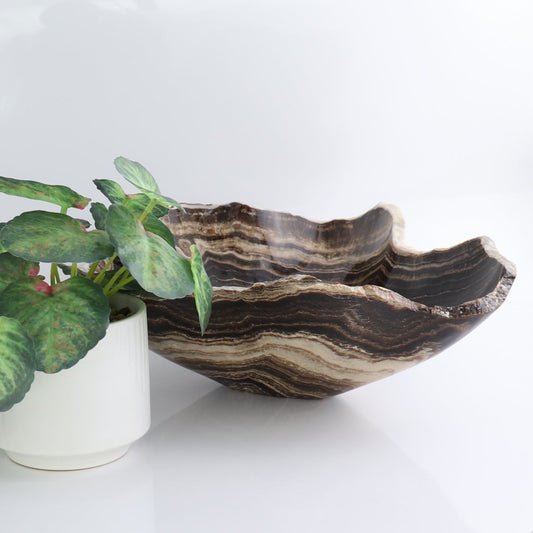 Mexican Onyx/Calcite Bowl 14"