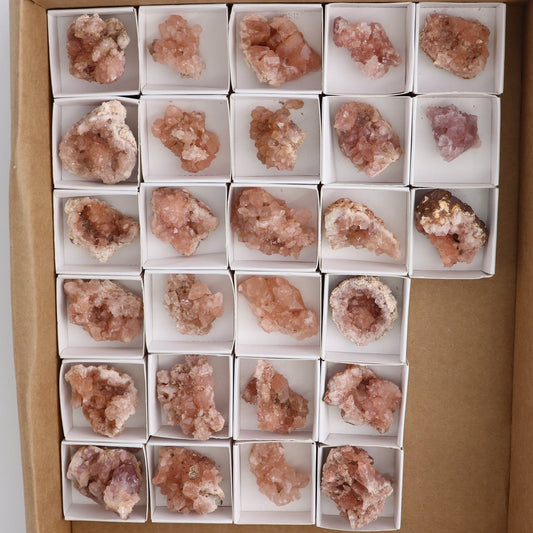Pink Amethyst Geodes Set of 27