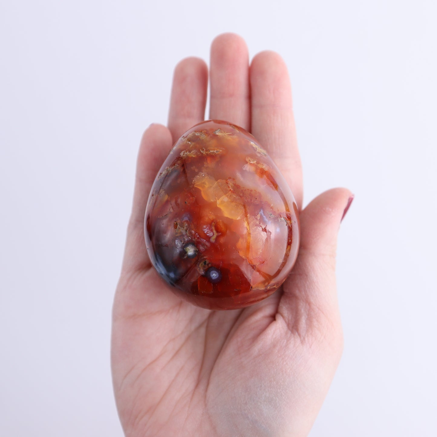 Carnelian Eggs Set of 12 | Mi Esperanza Minerals | Supplier of Crystals and Onyx