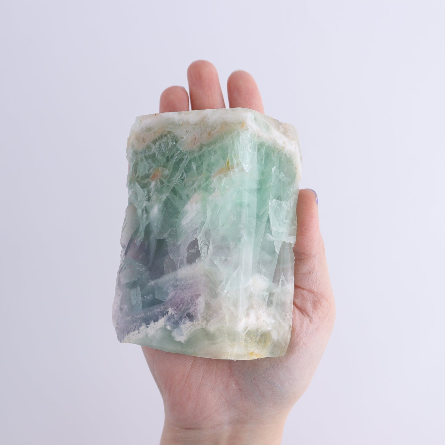 Fluorite Face Polished Set of 3 | Mi Esperanza Minerals | Supplier of Crystals and Onyx