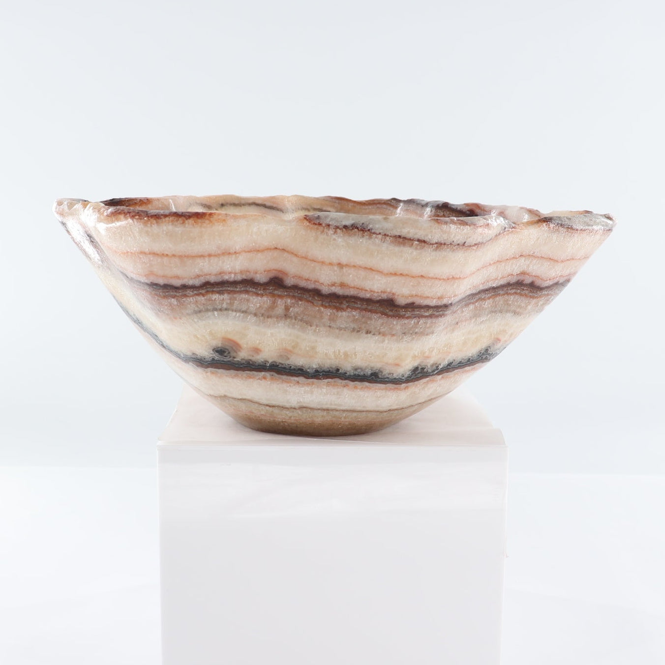 Mexican Onyx/Calcite Bowl 15"
