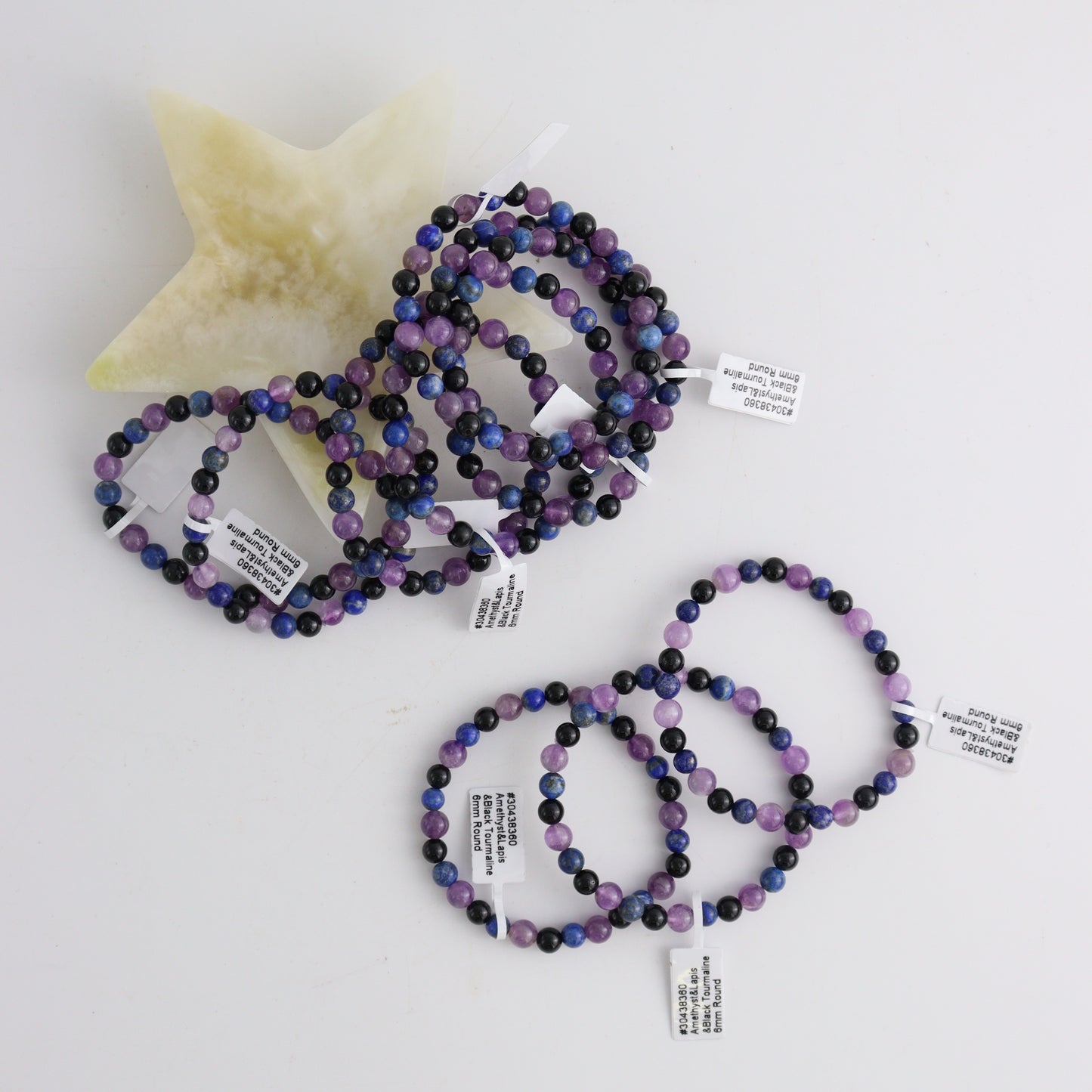 Mixed Bracelet 6mm Set of 10 | Mi Esperanza Minerals | Supplier of Crystals and Onyx